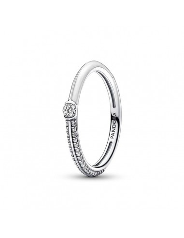 Bague Femme Pandora PAVE & WHITE DUAL - RING - SIZE 56 50-70% off 