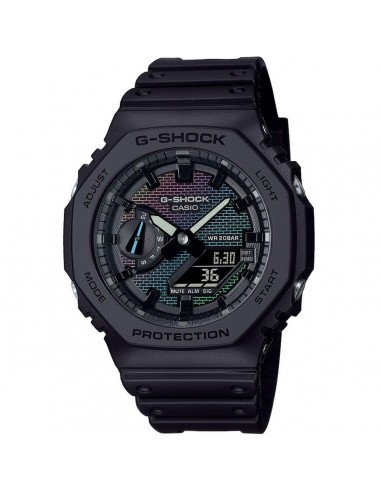 Montre Homme Casio G-Shock OAK - RAINBOW BRICK WALL SERIE Noir Comparez et commandez 