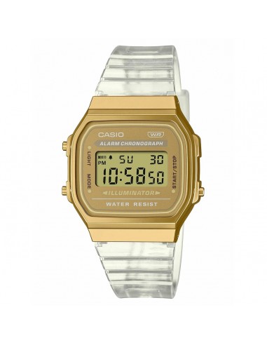 Montre Unisexe Casio VINTAGE COLLECTION - TRANSPARENT BAND - GOLD s'inspire de l'anatomie humaine